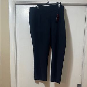 Avenue Navy Straight-Leg Pants size 20 petite NWT